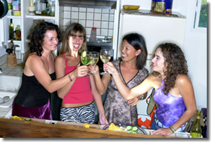 women drinking alcohol