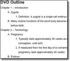 DVD Outline