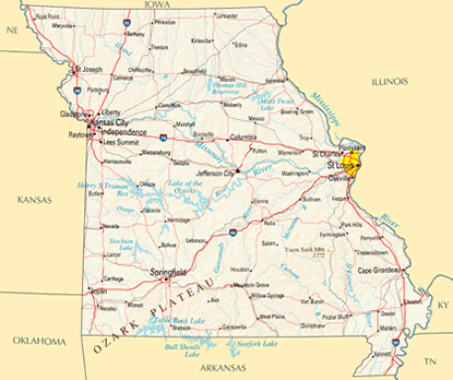 Download PDF map of Missouri